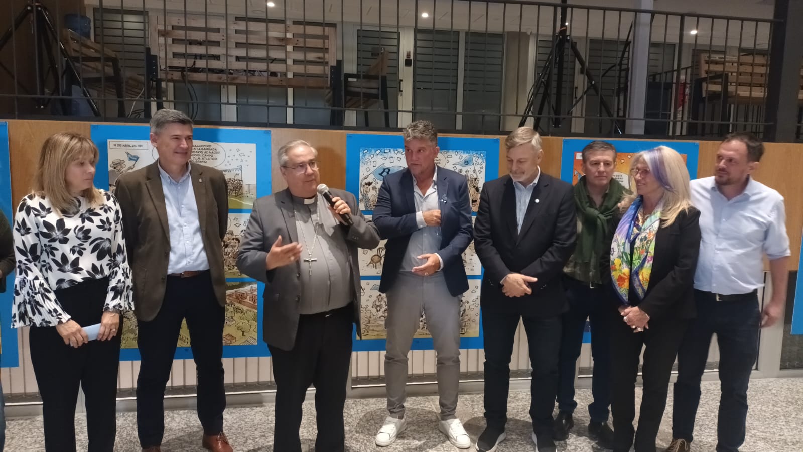 El Concejo Deliberante inauguró la muestra “Belgrano, una pasión popular” por los 120 años del Pirata cordobés, junto a Passerini, Pretto y el presidente de Belgrano, Luis Artime.