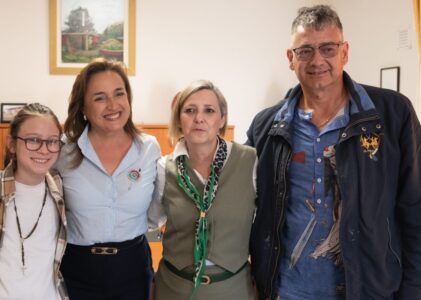 Encuentro entre la vicegobernadora Prunotto e Ian Moche