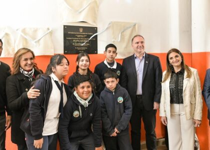 Prunotto encabezó el 25° aniversario del IPEM 434 en Chuña y afirmó: “No hay libertad sin la igualdad que sólo puede garantizar el Estado”