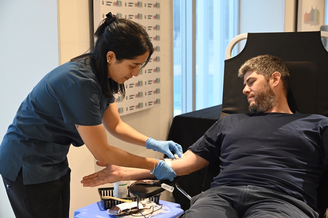La Legislatura de Córdoba fue sede de una jornada de donación de sangre
