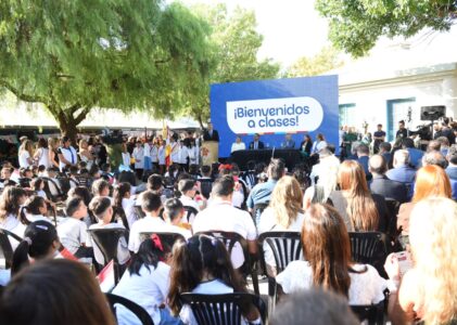 La Escuela Municipal Azor Grimaut abrió el ciclo lectivo 2026 con la presencia de Passerini y Pretto