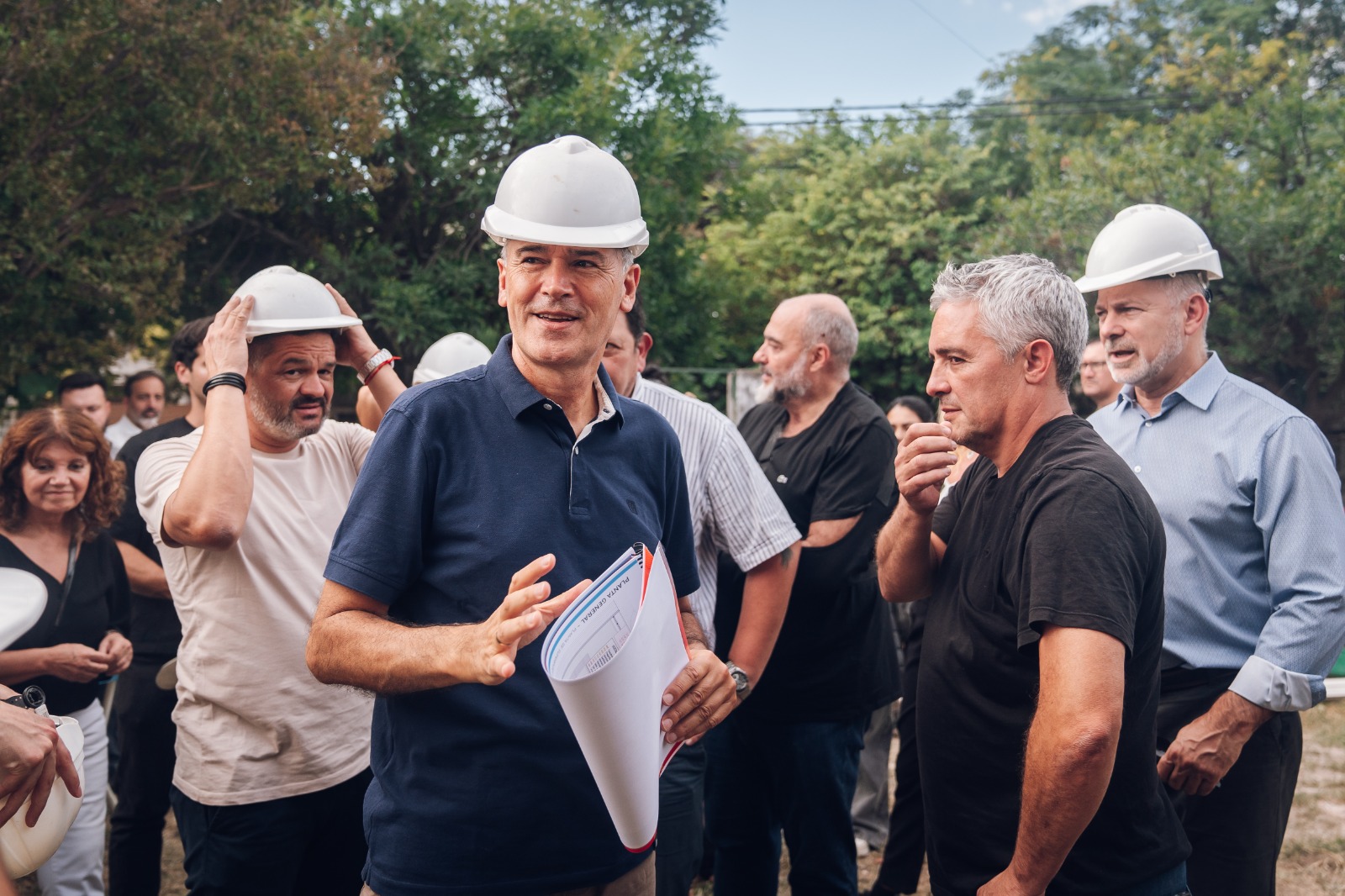 Comenzó la construcción del Hospital Veterinario Municipal: Passerini y Pretto recorrieron la obra
