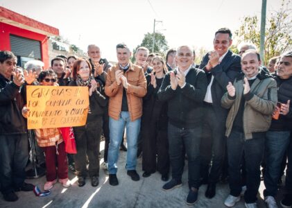 Nuevas obras de infraestructura en barrio El Quebracho: estuvieron presentes Llaryora, Passerini y Pretto